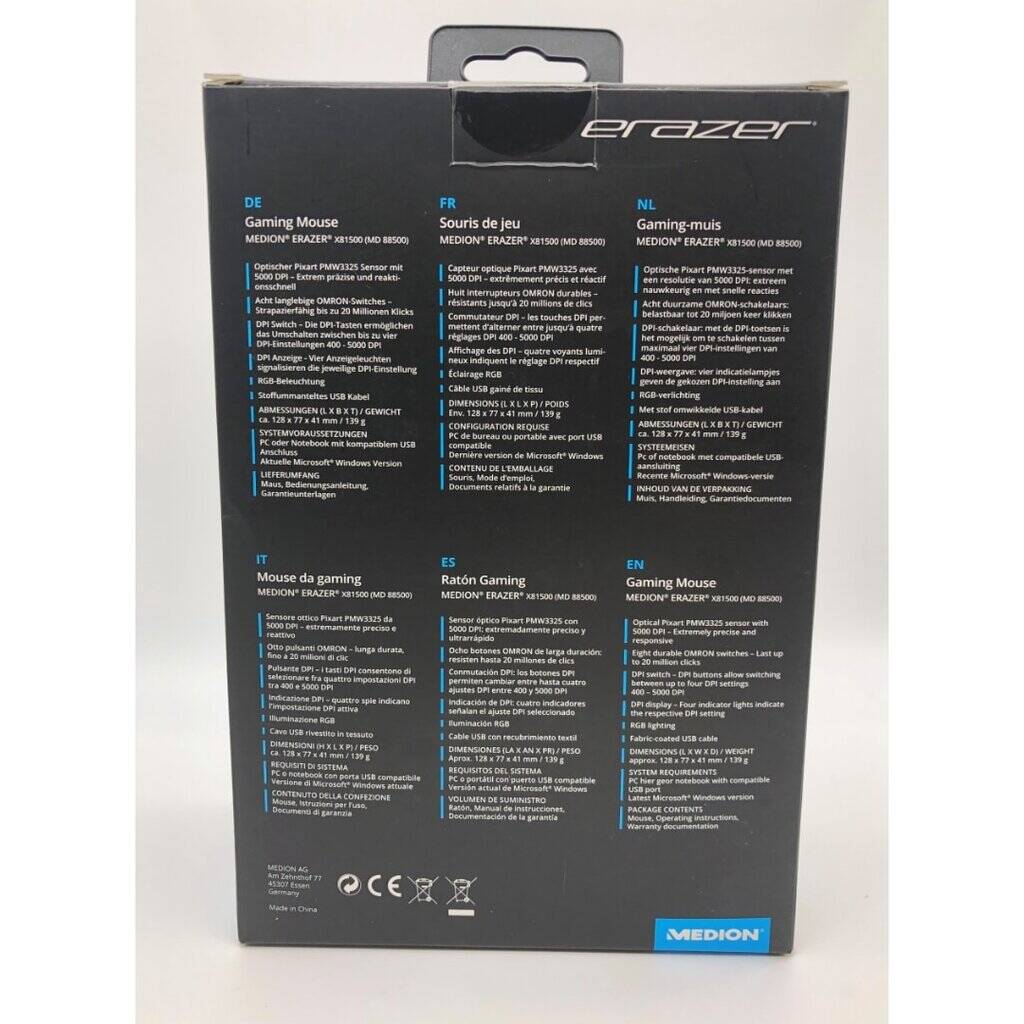 Gaming-Maus Erazer X81500