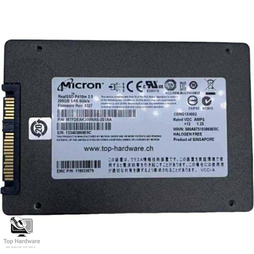Micron RealSSD P410m . 200GB 2.5" SAS SSD