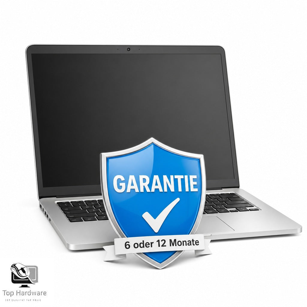Top-Hardware Garantie für refurbished Laptops, PCs und Monitore, wahlweise 6 oder 12 Monate