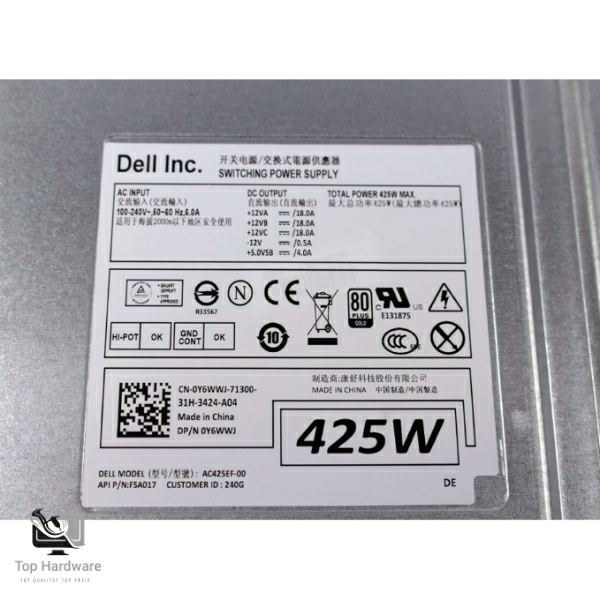 Original Dell Precision Netzteil 425W (AC425EF-00) – Bild 2